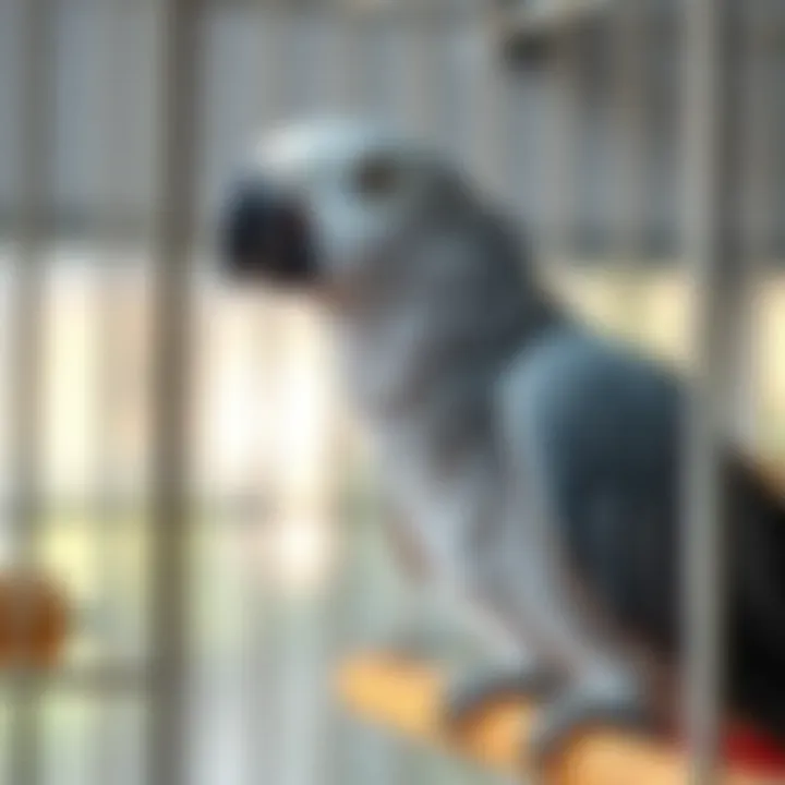 Cage enrichment ideas for African Grey parrots