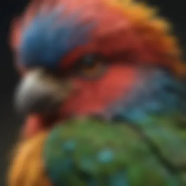 Diverse Pet Bird Species A colorful array of pet bird species showcasing their vibrant feathers.