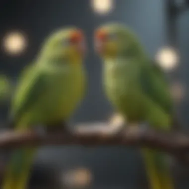 Parakeets: Perfect for Serene Environments A calm parakeet enjoying a moment of stillness
