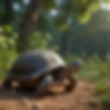 Environmental Factors for Tortoise Housing Diagram illustrating environmental factors crucial for tortoise housing.