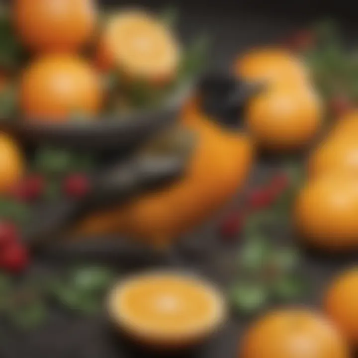 A close-up of fresh fruits like oranges and berries, favored by Baltimore Orioles.