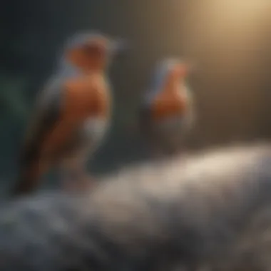 Sound Waves of Bird Calls A graphic representation of sound waves generated by bird calls