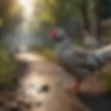 Impact on Avian Communities A conceptual image illustrating the impact of bird flu on avian communities.