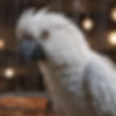 Proper size comparison of cockatoo cages.