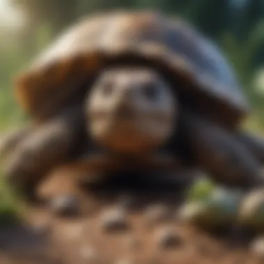 Nutritional Needs for Tortoises Display of tortoise food options and dietary needs