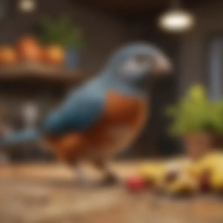 A variety of foods available for pet birds in Minecraft, showcasing seeds and fruits.