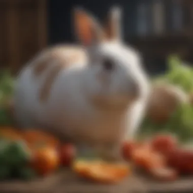 Nutritional Essentials for a Healthy Rabbit Fresh vegetables and hay for rabbit nutrition