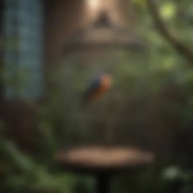 Enhancing Bird Environments with Java Wood Setup of a birdcage with Java wood elements