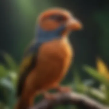 Temperature Range for Different Bird Species Illustration showcasing the temperature range suitable for various bird species