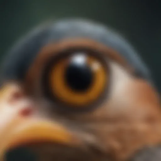 Close-up of a healthy bird eye