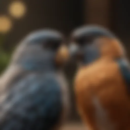 Close-up of a bird ring on a feathered companion