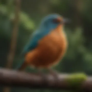 A vibrant illustration of various bird species and their unique sleeping postures, emphasizing evolutionary traits.