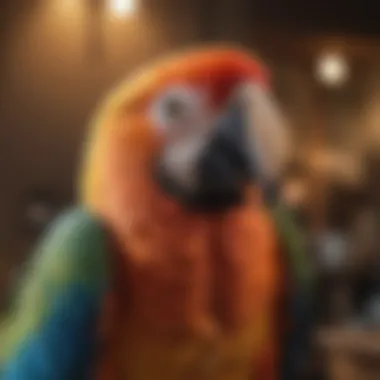 Bonding with Your Macaw: A Key Aspect of Ownership Macaw interacting with its owner