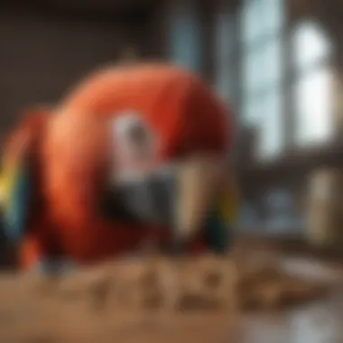 Seeds: A Staple Food for Macaws Close-up of macaw eating seeds