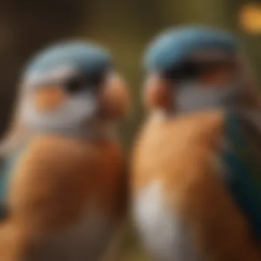 Decoding Bird Body Language An illustration of avian body language indicating comfort and trust.