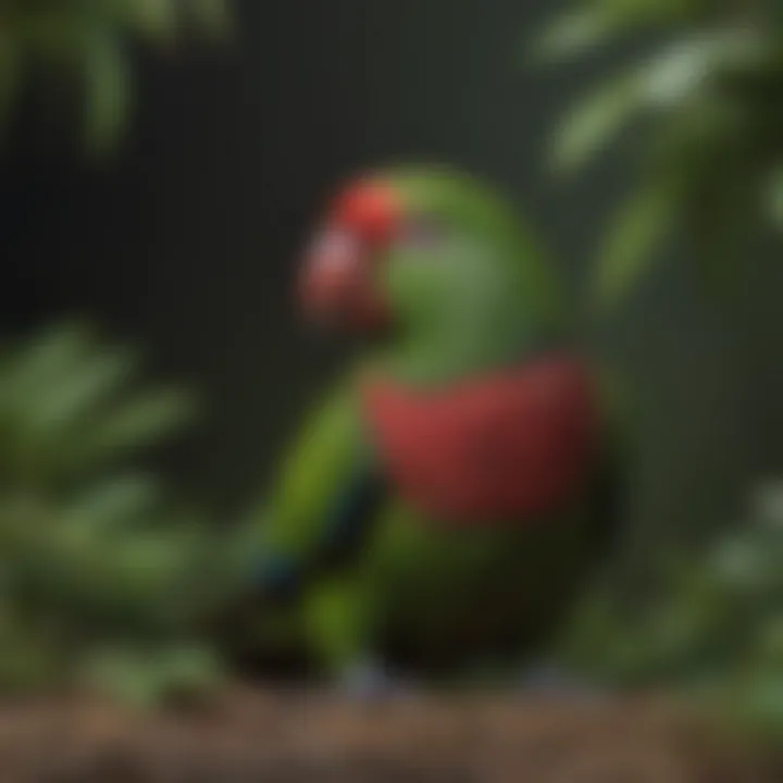 Eclectus parrot in the wild, illustrating the importance of conservation efforts