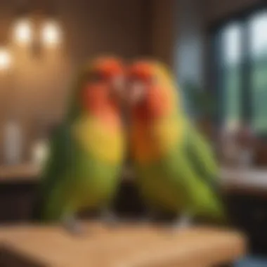 A detailed infographic displaying the long-term care costs associated with lovebird ownership