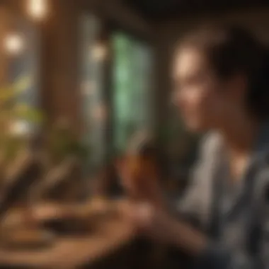 The Harmonious Relationship Between Bird Owners and Their Pets Bird owner interacting with a pet bird in a calm environment