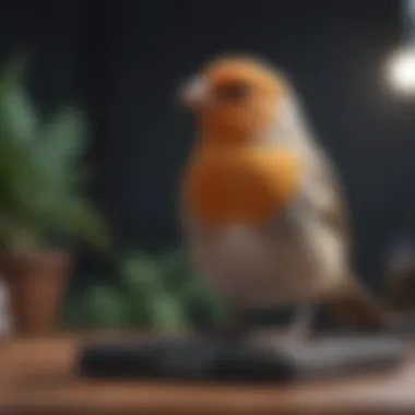 Sound Level Comparison Among Various Pet Bird Species Graph illustrating sound levels of different bird species