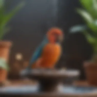 Types of Water Fountains for Birds An infographic depicting different types of water fountains suitable for pet birds.