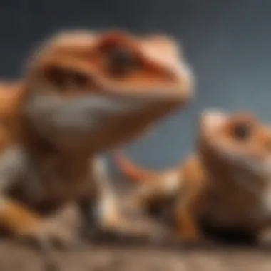 An array of healthy bearded dragons available at a reputable breeder.